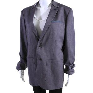 Ted Baker Hearsay Purple Blazer with Blue Trim “Ted Size 4” Large